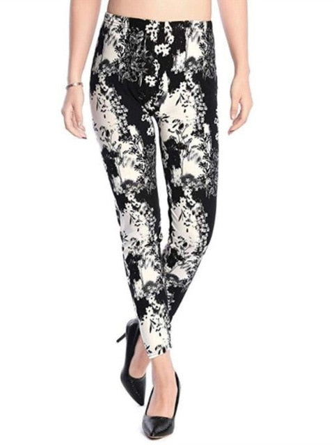 Cartoon Punk Rock/ Disco Printed Leggings