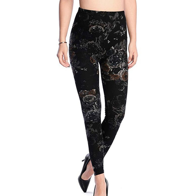 Cartoon Punk Rock/ Disco Printed Leggings