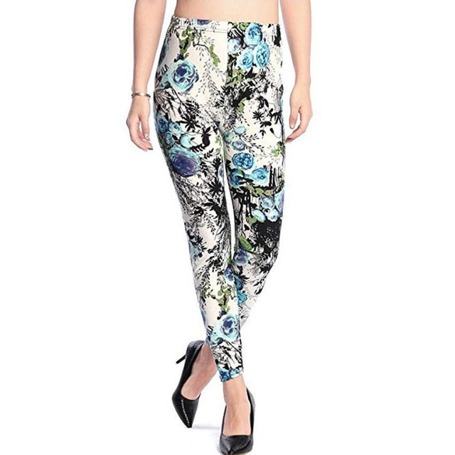 Cartoon Punk Rock/ Disco Printed Leggings