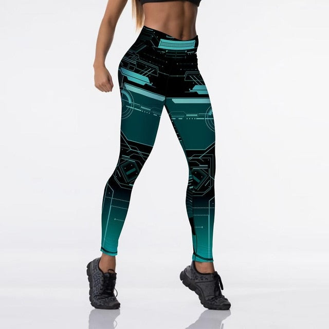 Qickitout  Sexy High Waist Digital Printed Leggings (Various prints)