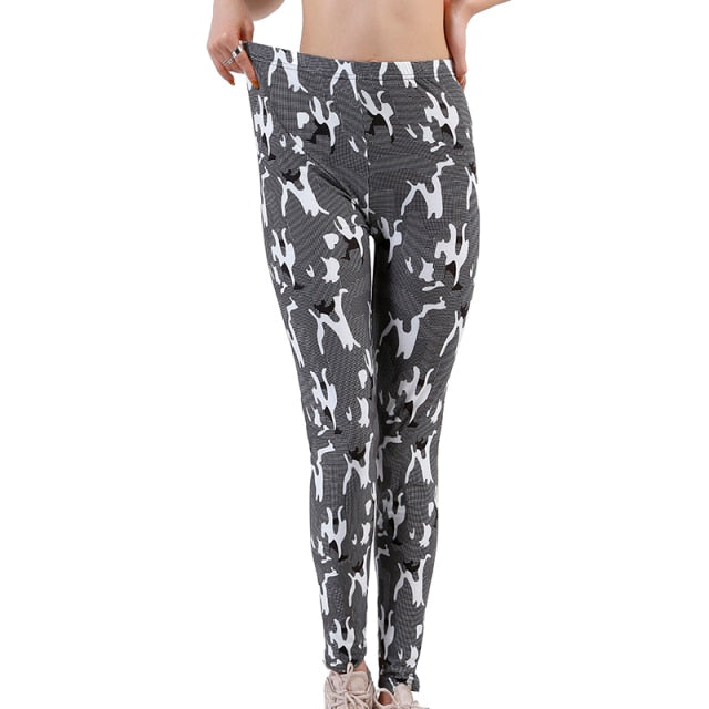 Cartoon Punk Rock/ Disco Printed Leggings