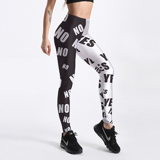 Cartoon Ice Cream/ God / Horse Skull Digital Printed Leggings